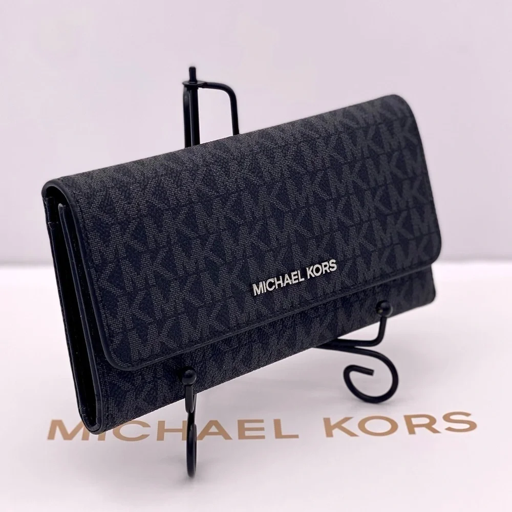 Michael Kors Trifold Wallet Black Color